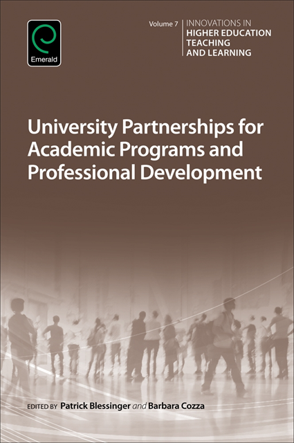 Barbara Cozza, Patrick Blessinger - University Partnerships for Academic Programs and Professional Development, E-bok