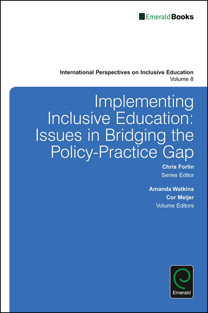 Chris Forlin, Cor J. W. Meijer, Amanda Watkins - Implementing Inclusive Education, E-bok