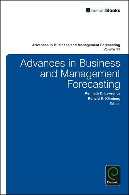 Ronald K. Klimberg, Kenneth D. Lawrence - Advances in Business and Management Forecasting, E-bok
