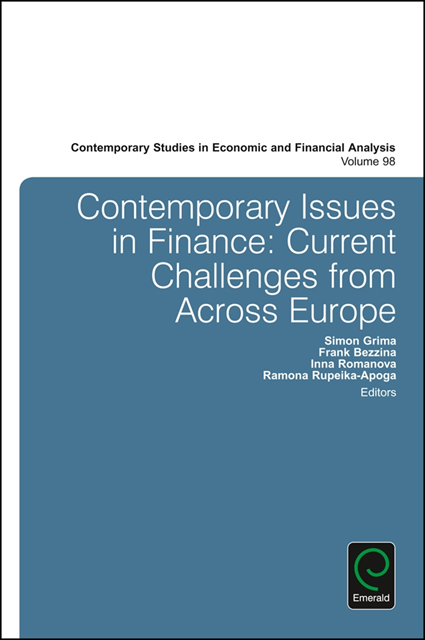 Ramona Rupeika-Apoga, Inna Romanova, Frank Bezzina, Simon Grima - Contemporary Issues in Finance, E-bok