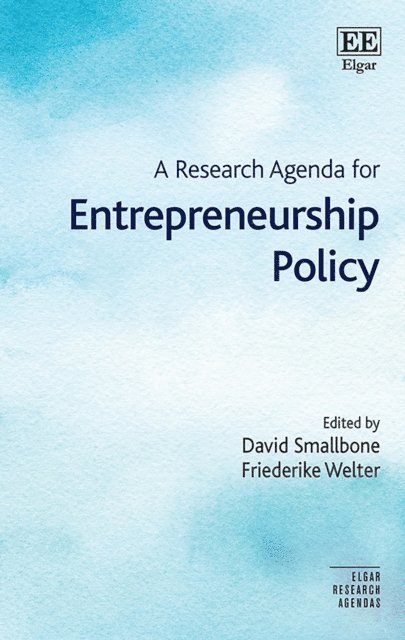 Friederike Welter, David Smallbone - Research Agenda for Entrepreneurship Policy, E-bok