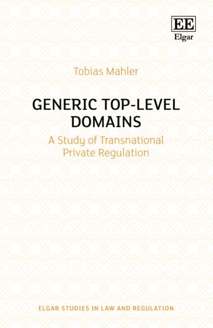 Tobias Mahler - Generic Top-Level Domains, E-bok