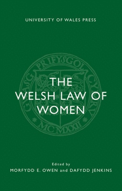 Morfydd E. Owen, Dafydd Jenkins - Welsh Law of Women, E-bok