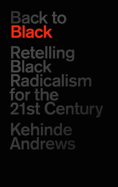 Kehinde Andrews - Back to Black, E-bok