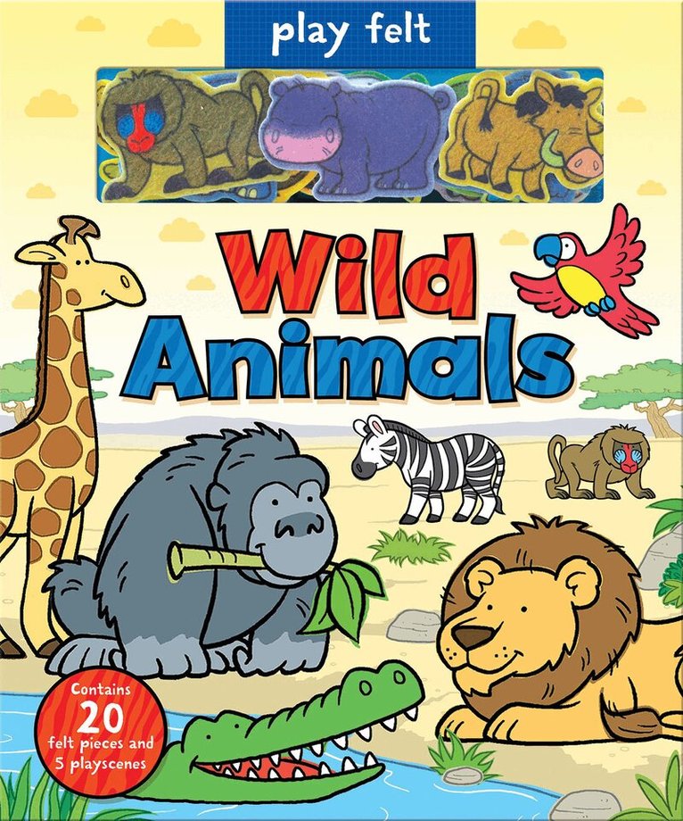 Oakley Graham - Play Felt Wild Animals, Inbunden. Tillgänglighet: Lägg i varukorg