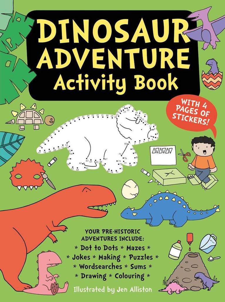 Jen Alliston - Dinosaur Adventure Activity Book, Häftad