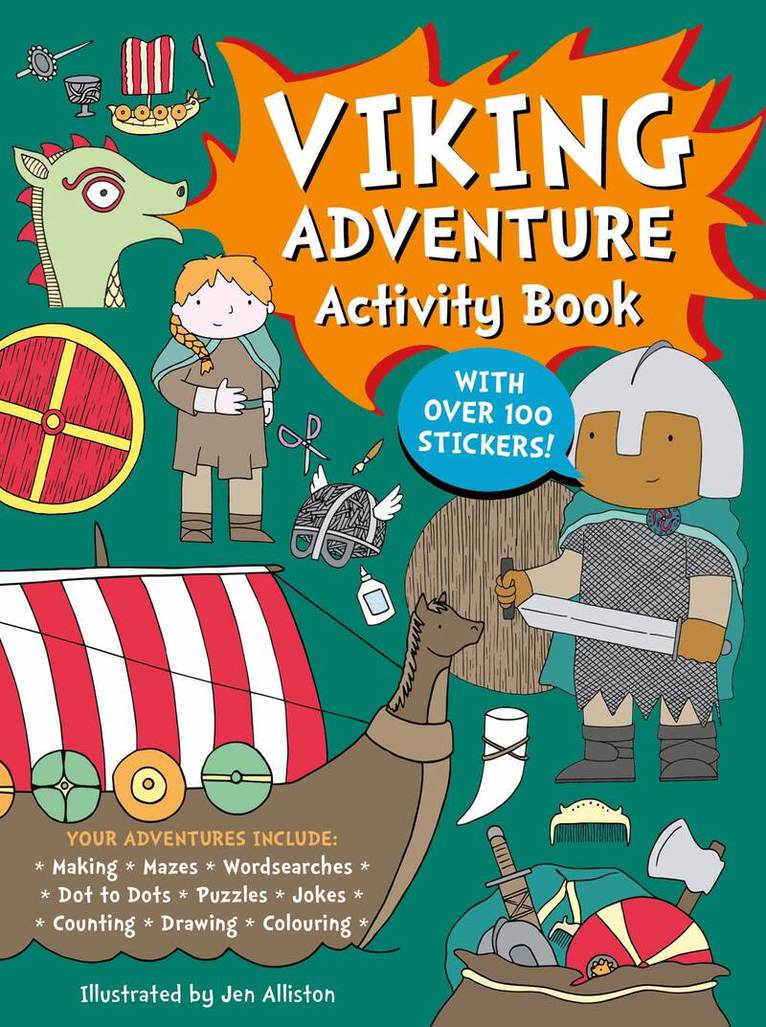 Jen Alliston - Viking Adventure Activity Book, Häftad