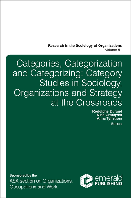 Anna Tyllstrom, Nina Granqvist, Rodolphe Durrand - From Categories to Categorization, E-bok