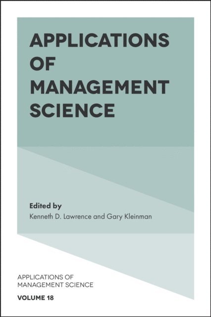 Gary Kleinman, Kenneth D. Lawrence - Applications of Management Science, E-bok
