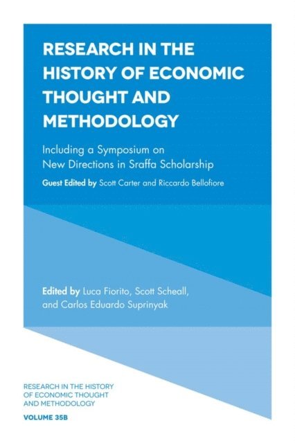 Carlos Eduardo Suprinyak, Scott Scheall, Luca Fiorito - Including a Symposium on New Directions in Sraffa Scholarship, E-bok