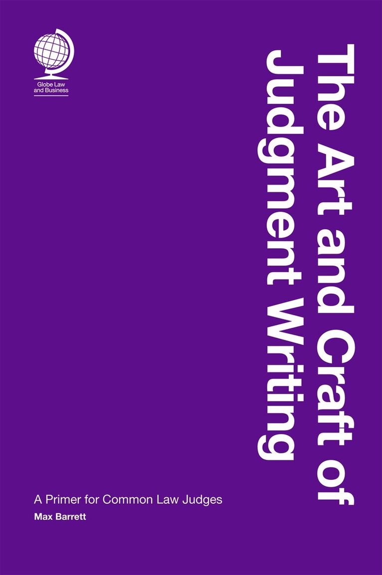 Max Barrett - Art and Craft of Judgment Writing, Inbunden. Tillgänglighet: Tillfälligt slut