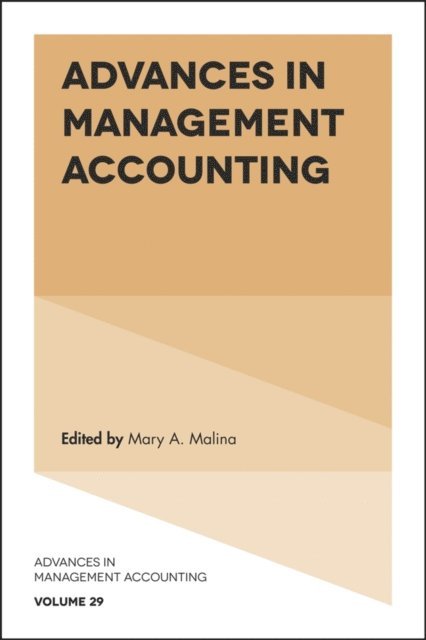 Mary A. Malina - Advances in Management Accounting, E-bok