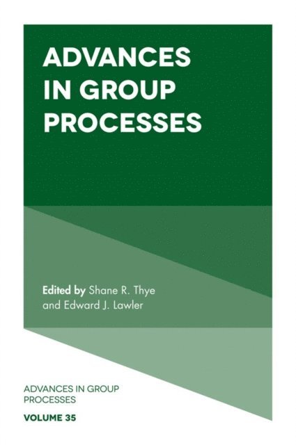 Edward J. Lawler, Shane R. Thye - Advances in Group Processes, E-bok