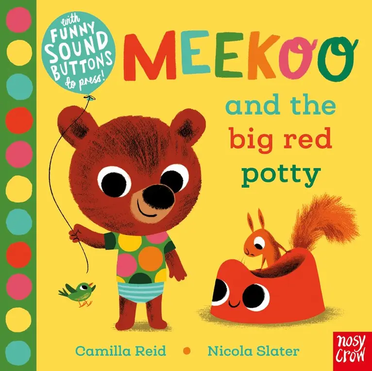 Camilla Reid - Meekoo and the Big Red Potty, Kartonnage. Tillgänglighet: Tillfälligt slut
