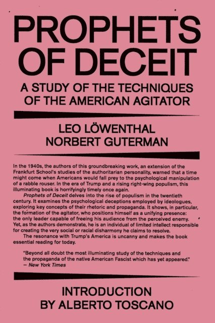 Leo Lowenthal, Norbert Guterman - Prophets of Deceit, E-bok