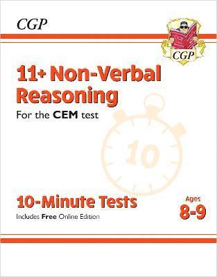 CGP Books, CGP Books - 11+ CEM 10-Minute Tests: Non-Verbal Reasoning - Ages 8-9 (with Online Edition), Övrigt