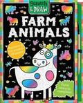 Scratch and Draw Farm Animals - Scratch Art Activity Book