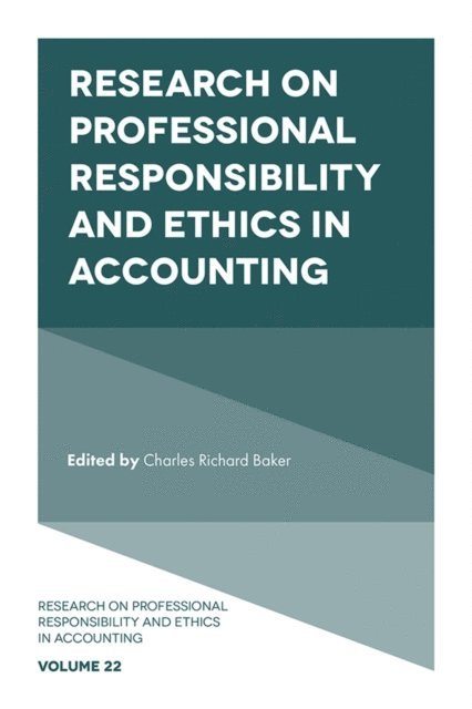 C. Richard Baker - Research on Professional Responsibility and Ethics in Accounting, E-bok