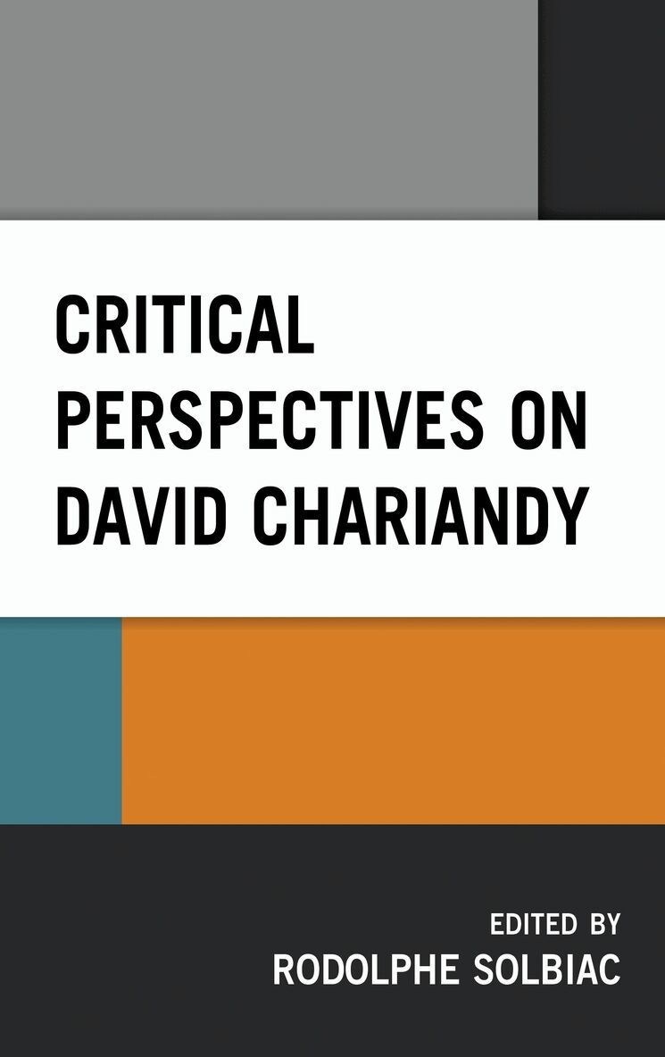 Rodolphe Solbiac - Critical Perspectives on David Chariandy, Inbunden