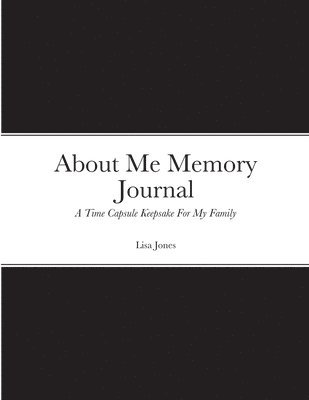 Lisa Jones - About Me Memory Journal, Häftad