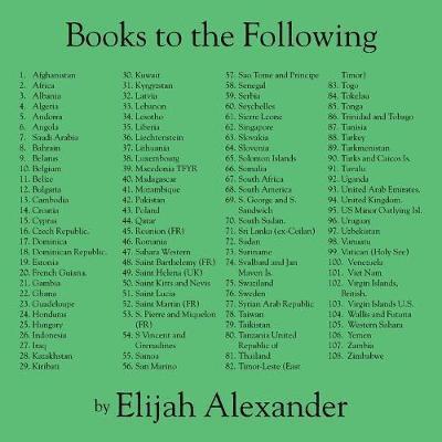 Elijah Alexander - Books to the Following, Häftad