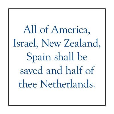 Elijah Alexander - All of America, Israel, New Zealand, Spain Shall Be Saved and Half of Thee Netherlands., Häftad