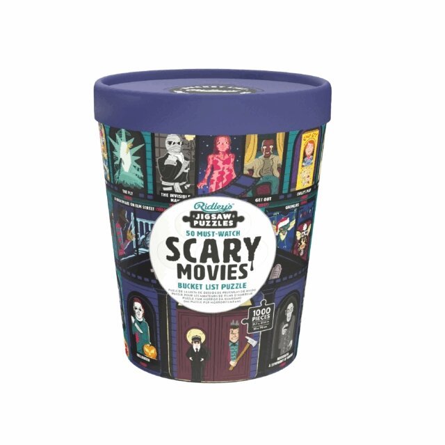 Pussel 1000 bitar - 50 Must-Watch Scary Movies Bucket List, Övrigt. Tillgänglighet: Tillfälligt slut