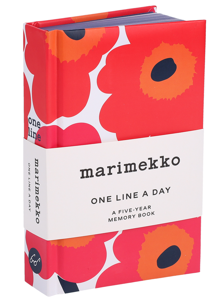 Marimekko - Femårsdagbok One Line A Day Marimekko Unikko röd, Övrigt