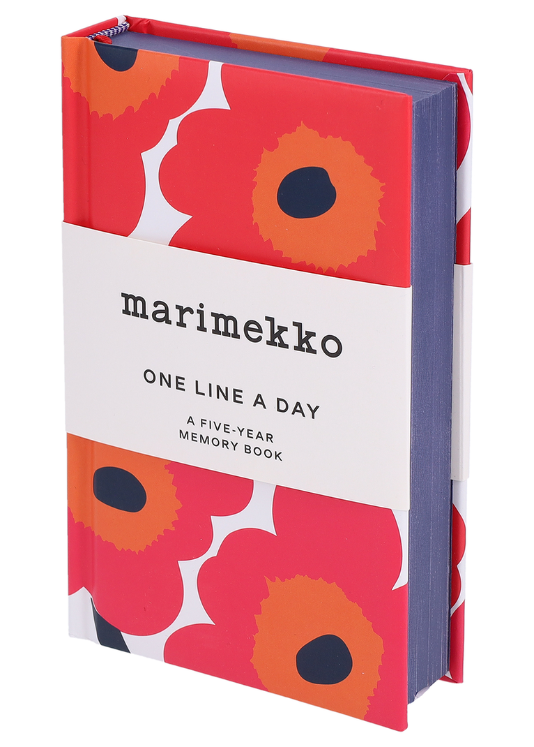 Marimekko - Femårsdagbok One Line A Day Marimekko Unikko röd, Övrigt