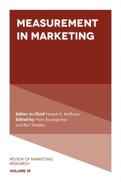 Bert Weijters, Hans Baumgartner - Measurement in Marketing, E-bok