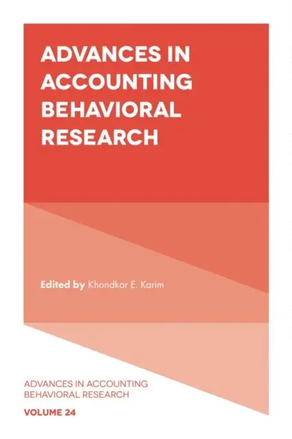 Khondkar E. Karim - Advances in Accounting Behavioral Research, E-bok. Tillgänglighet: Lägg i varukorg