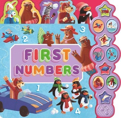 Igloobooks - First Numbers: Interactive Children's Sound Book with 10 Buttons, Kartonnage