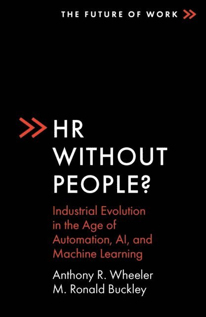 M. Ronald Buckley, Anthony R. Wheeler - HR Without People?, E-bok
