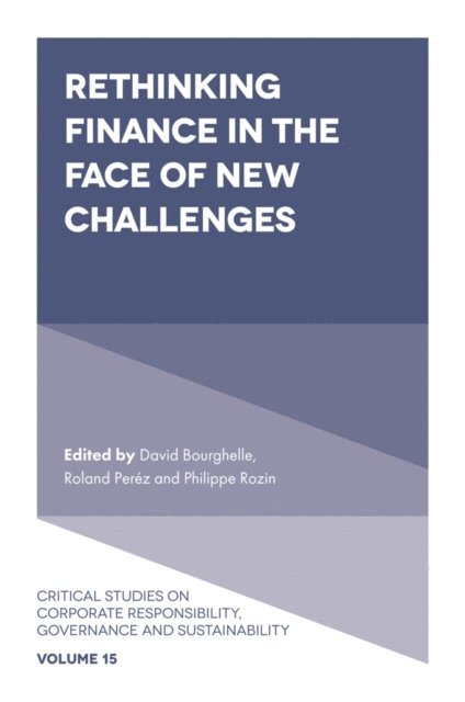 Philippe Rozin, Roland Perez, David Bourghelle - Rethinking Finance in the Face of New Challenges, E-bok