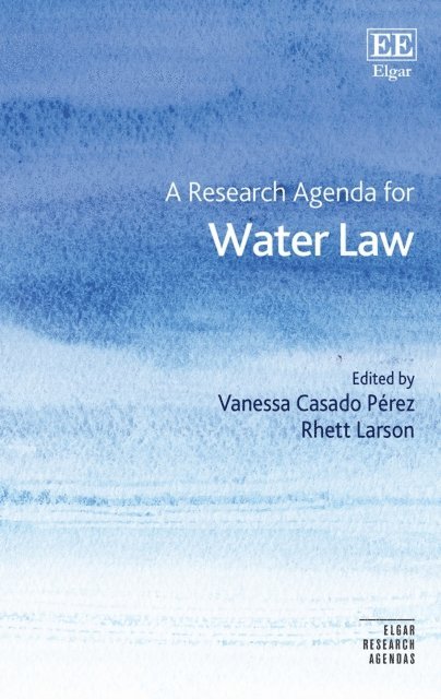 Rhett Larson, Vanessa Casado Perez - Research Agenda for Water Law, E-bok