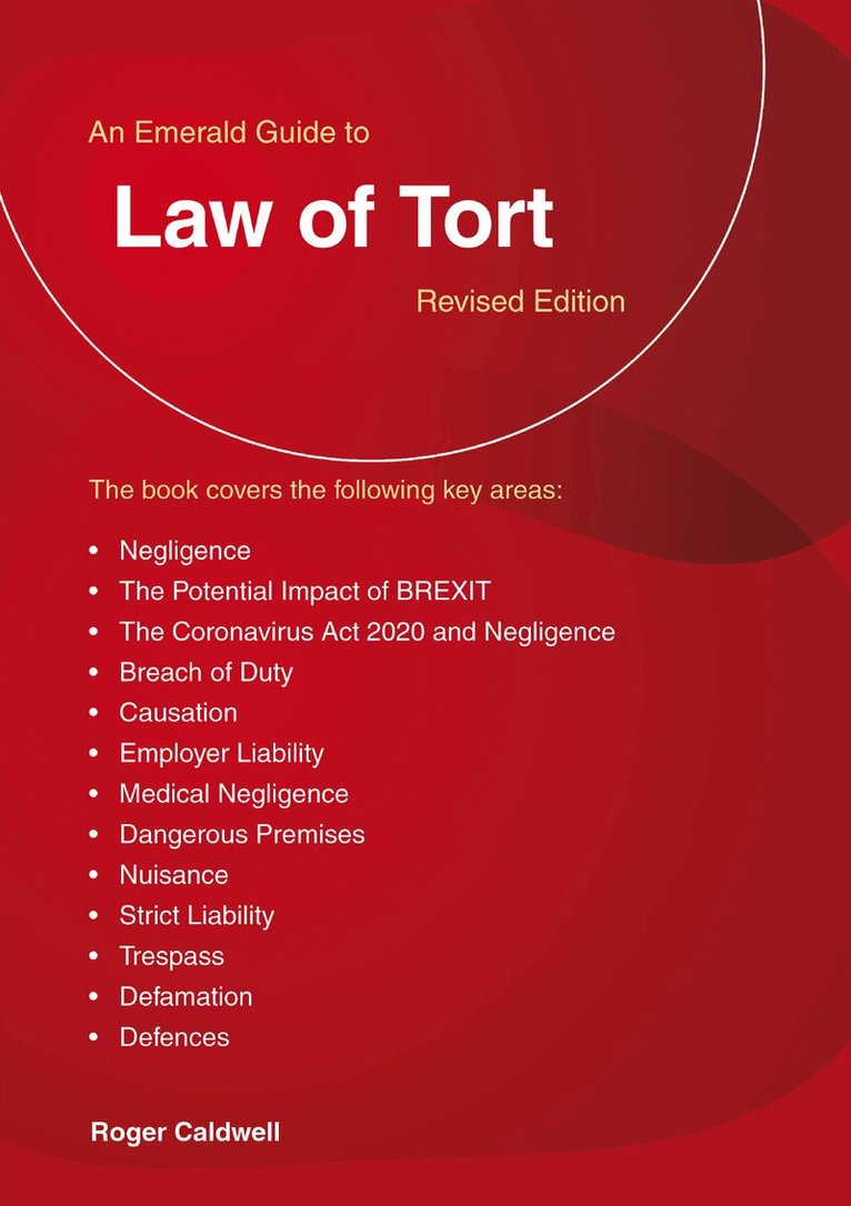 Roger Caldwell - Guide to the Law of Tort, Häftad