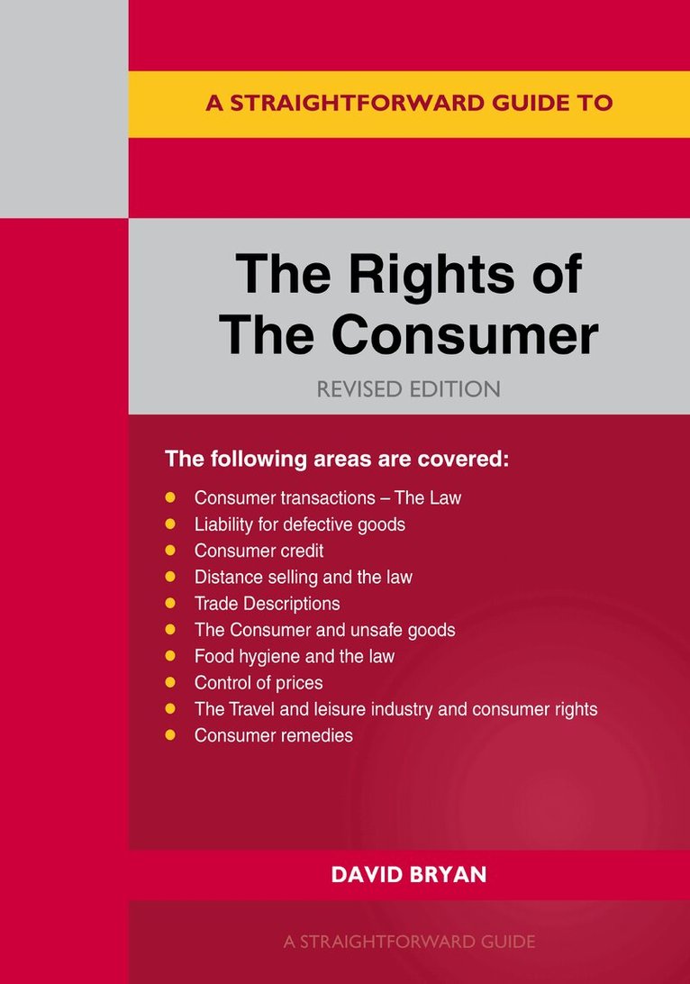 David Bryan - Rights of the Consumer Revised Edition 2027, Häftad. Tillgänglighet: Kommande