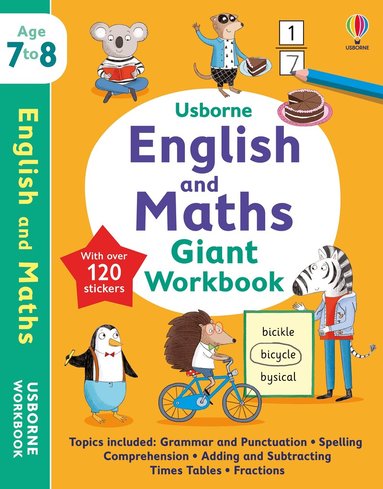 Holly Bathie, Jane Bingham, Caroline Young, Hannah Watson - Usborne English and Maths Giant Workbook 7-8, Häftad