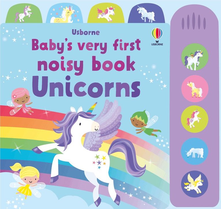 Fiona Watt - Baby's Very First Noisy Book Unicorns, Kartonnage. Tillgänglighet: Lägg i varukorg