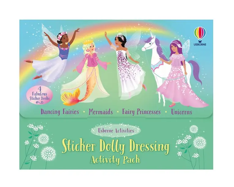 Fiona Watt - Sticker Dolly Dressing Activity Pack  (Unicorns, Mermaids, Dancing Fairies & Fairy Princesses). Tillgänglighet: Tillfälligt slut