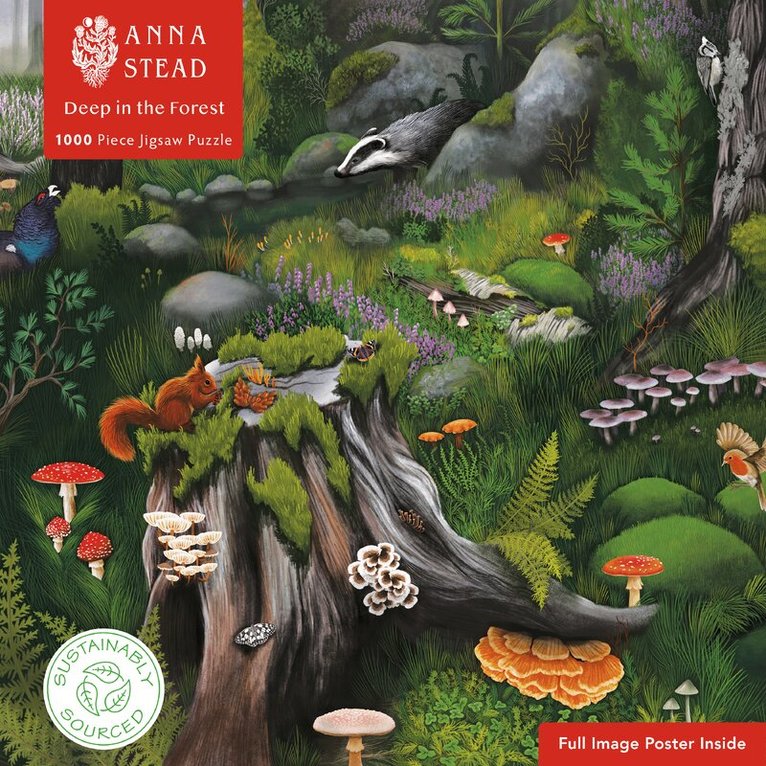 Pussel 1000 bitar - Anna Stead: Deep in the Forest, Övrigt. Tillgänglighet: Lägg i varukorg