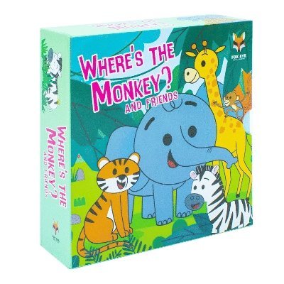 Sarah Eason - Where's The Monkey and Friends 4 Board Books Collection Set Age 0-5, Inbunden