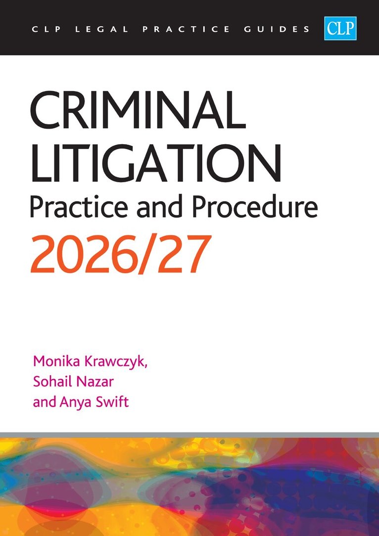 Sharpley - Criminal Litigation: 2026/27, Häftad