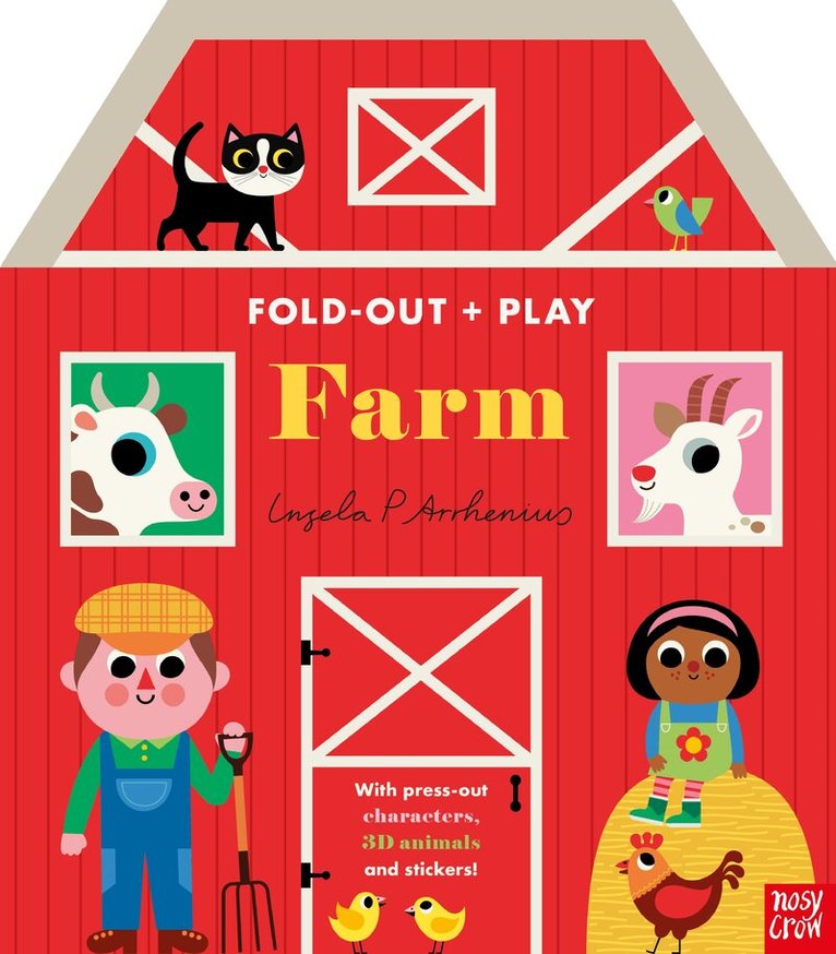 Ingela P Arrhenius - Fold-Out + Play: Farm, Kartonnage. Tillgänglighet: Kommande