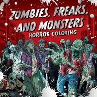 Igloobooks - Zombies, Freaks, and Monsters: Horror Coloring: A Creepy & Spooky Mindful Activity for Teens & Adults, Häftad