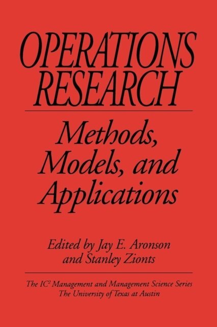 Stanley Zionts, Jay E. Aronson - Operations Research, E-bok