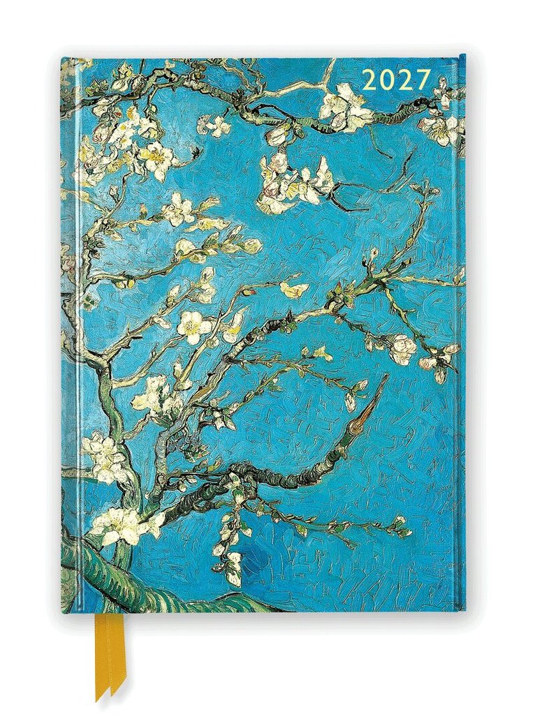 Tree Flame - Vincent van Gogh: Almond Blossom 2027 Luxury Diary Planner - Page to View with Notes, Inbunden