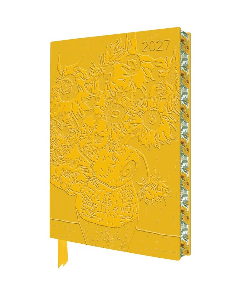 Tree Flame - Vincent van Gogh: Sunflowers 2027 Artisan Art Vegan Leather Diary Planner - Page to View with Notes, Häftad. Tillgänglighet: Lägg i varukorg