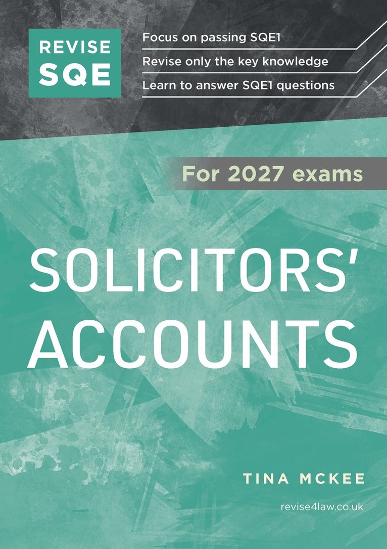 Tina McKee - Revise SQE Solicitors' Accounts 2027, Häftad. Tillgänglighet: Lägg i varukorg