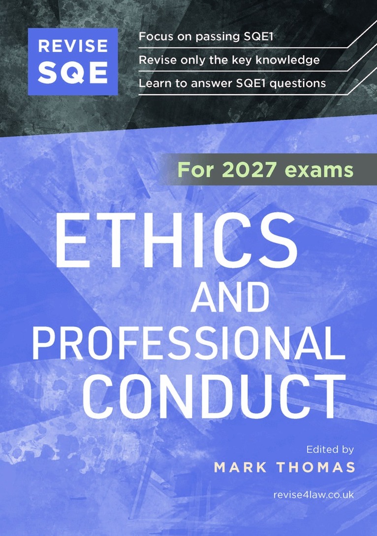 Mark Thomas - Revise SQE Ethics and Professional Conduct 2027, Häftad